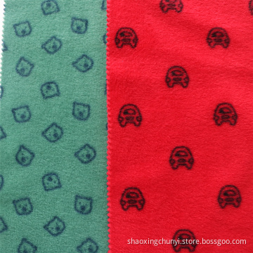 Customized Color Good Design Recycle 100% Polyester Weft Knitted Aop Polar Fleece Fabric for Coat Home Textile